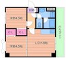 日宝ライフ桜宮 2LDKの間取り