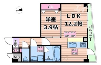 間取図 エクシアテラス梅田