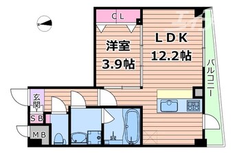 間取図 エクシアテラス梅田