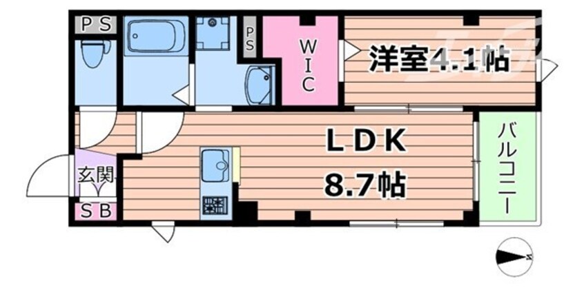 間取図 ヴェルーラ福島