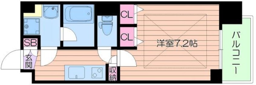 間取図 アーバネックス谷町Ⅱ