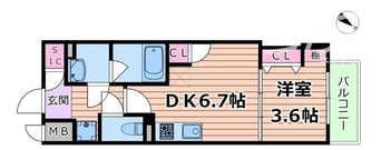 間取図 Dimora靭公園