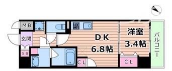 間取図 Dimora靭公園