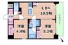 アーバネックス梅田中崎町Ⅱ 2LDKの間取り