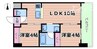 セレニテフラン新大阪 2LDKの間取り