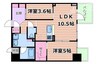 S-RESIDENCE福島diverse 2LDKの間取り