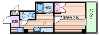 間取図 プレミアムAWAZA (旧)ドエル立売堀