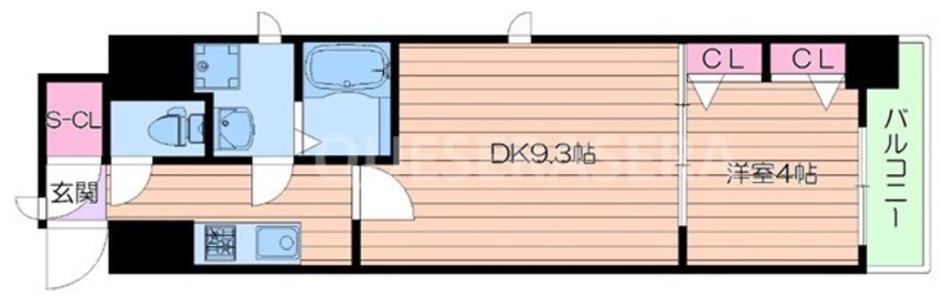 間取図 スプランディッド淀屋橋DUE