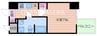 APRILE南森町 1Kの間取り