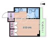 グリーンハイツ今津 1Kの間取り