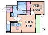 Clashist城北公園 1LDKの間取り