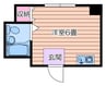 アルバトロス 1Rの間取り