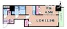 S-RESIDENCE阿波座bouncy 1LDKの間取り