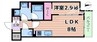アーバネックス天満橋Front 1LDKの間取り