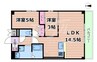 ArtizA京橋WEST 2LDKの間取り