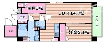 間取図 ダブルナインレジデンス天満宮
