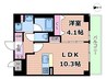 テラスレジデンス新大阪 1LDKの間取り