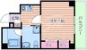 アヴェルラ都島 1Kの間取り