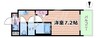 フォーリアライズ城東ファイン 1Kの間取り