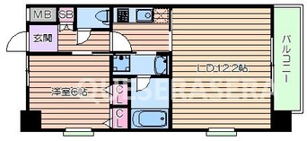 間取図 S-RESIDENCE淀屋橋