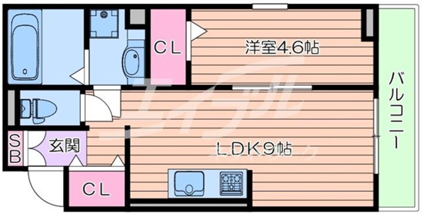 間取図 プルミエール蒲生