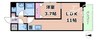 エクレレメディコ天六 1LDKの間取り