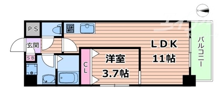 間取図 エクレレメディコ天六