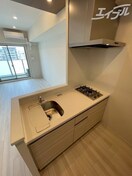 リビングが見渡せるキッチンになります★ カーサレグラス森之宮