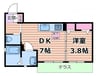 ShaMaison　Jiji 1DKの間取り