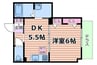 ShaMaison　Jiji 1DKの間取り