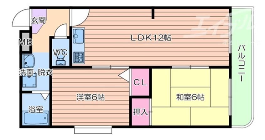間取図 シャンクレール豊新