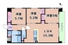 GLUCK　MAISON　F-EBIE XVII 3LDKの間取り