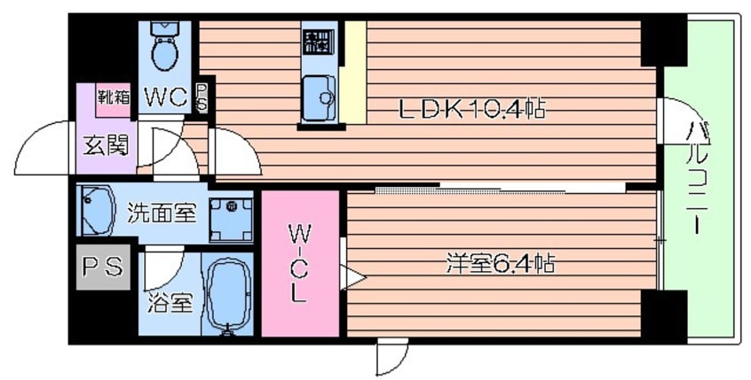 間取図 大阪メトロ谷町線/天神橋筋六丁目駅 徒歩5分 2階 築16年