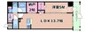 グランパール森ノ宮 1LDK+Sの間取り