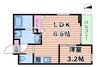 S-MOVE都島EAST 1LDKの間取り