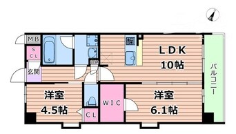 間取図 スプランディッド梅田グランノース