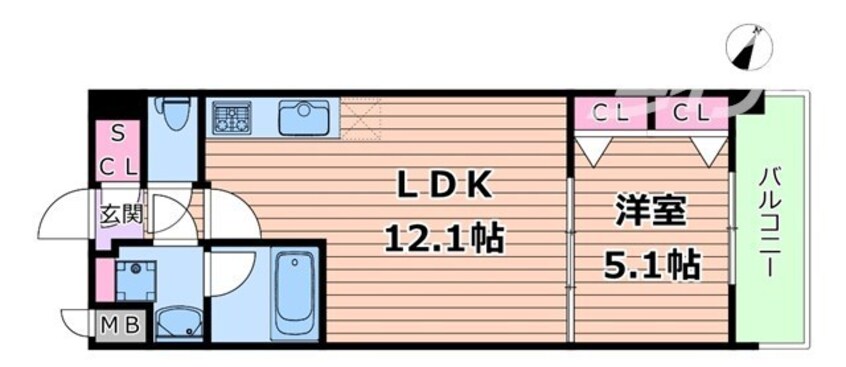 間取図 スプランディッド梅田グランノース