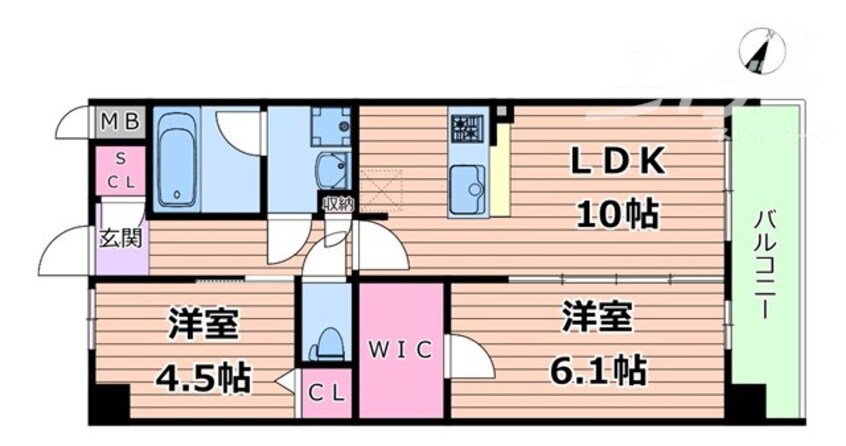 間取図 スプランディッド梅田グランノース