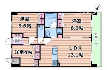 間取図 スプランディッド梅田グランノース
