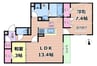 geach永田 2LDKの間取り