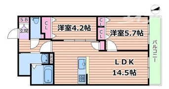 間取図 グラン今里south