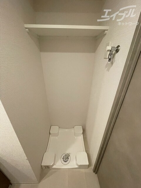 室内に洗濯機置場ございます エスリードレジデンス大阪福島シティスクエア