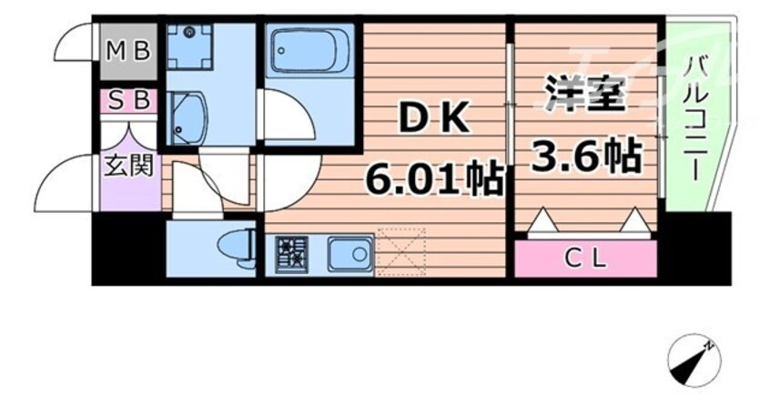 間取図 ブランシエスタ天満