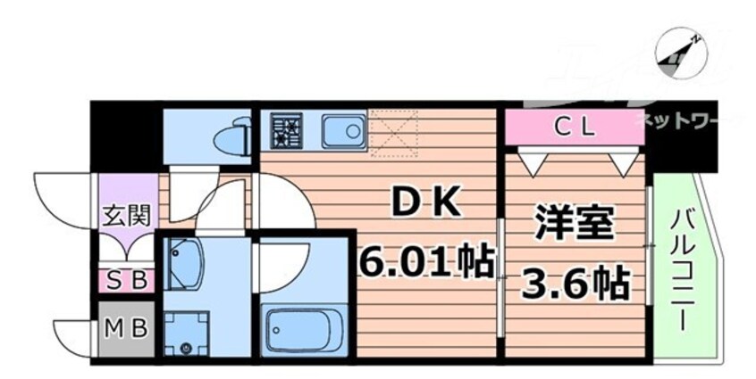間取図 ブランシエスタ天満