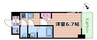 Alivis福島海老江 1Kの間取り