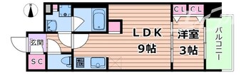 間取図 S-RESIDENCE天満橋ar
