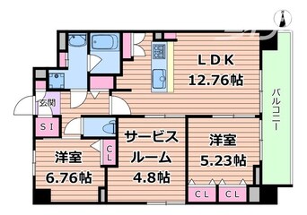 間取図 S-RESIDENCE天満橋ar