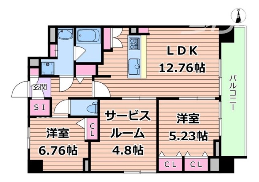 間取図 S-RESIDENCE天満橋ar