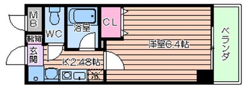 間取図 プレミアム新町Ⅲ