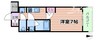 コンフォリア新大阪宮原Q 1Kの間取り